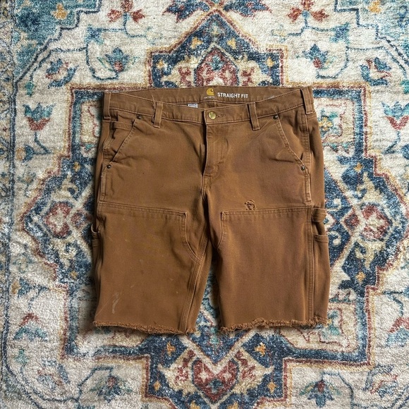 Carhartt Double Knee Cutoff Shorts Size 12 - Picture 1 of 6